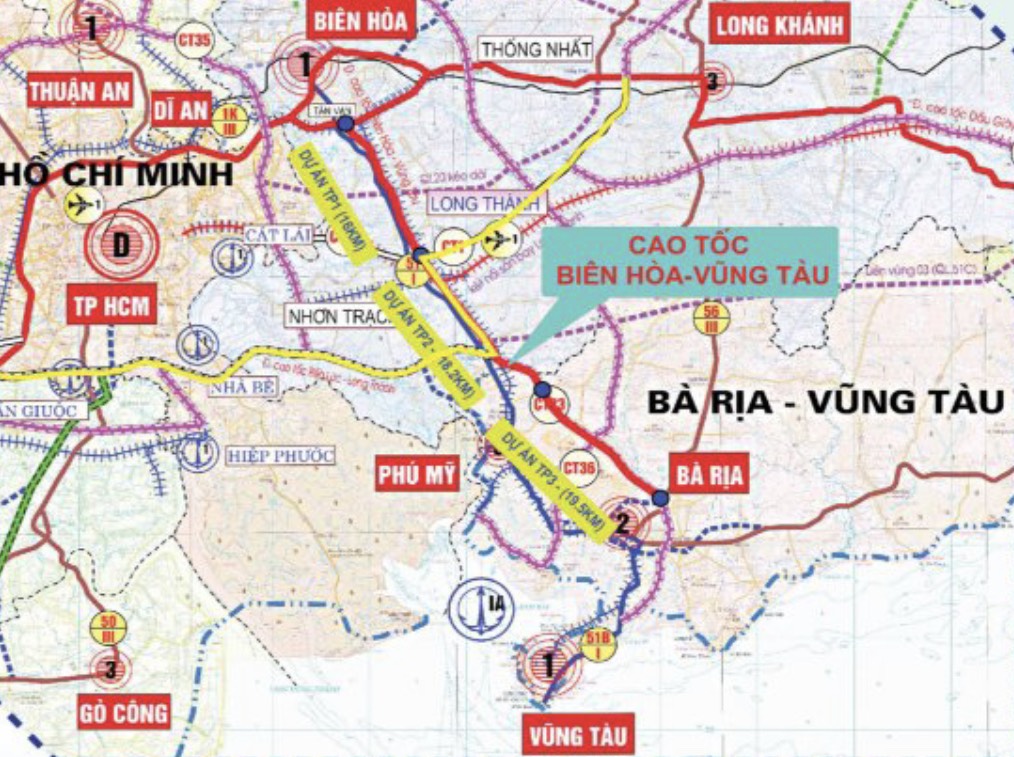 Cao tốc Biên Hòa - Vũng Tàu phải xong trước 2025