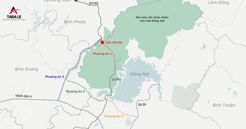 Cầu Mã Đà: Đồng Nai và Bình Phước Gần Sân Bay Long Thành