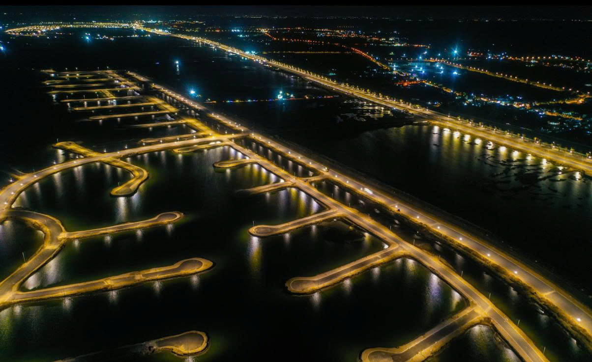 Siêu dự án lấn biển Cần Giờ tăng tốc thi công, hạ tầng tăng tốc