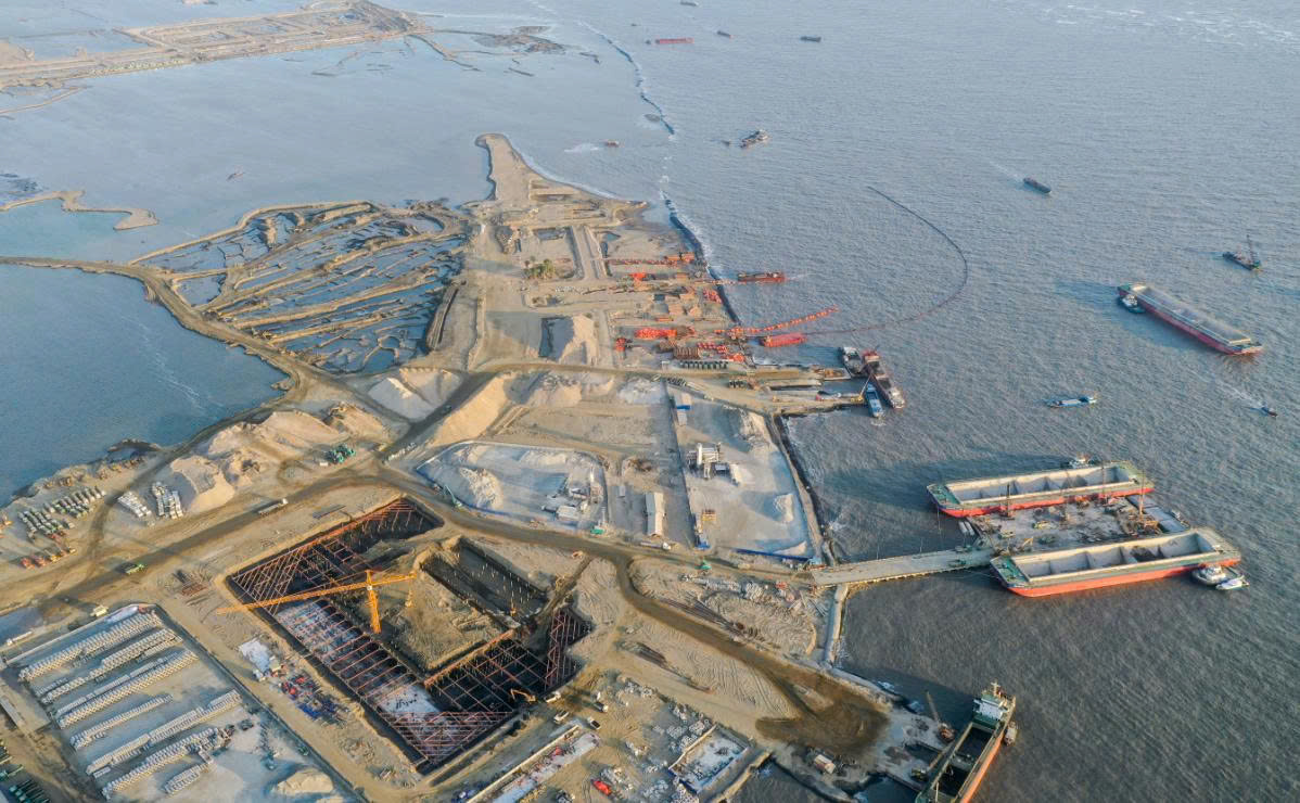 Siêu dự án lấn biển Cần Giờ tăng tốc thi công, hạ tầng tăng tốc